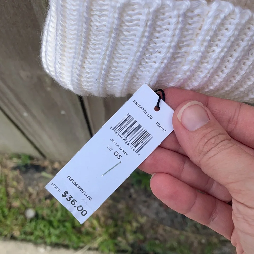 BCBGeneration Ivory Hat New With Tags